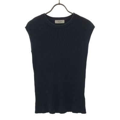 Mila Owen ミラオーウェン ノースリーブ オーガニックリブ ニット 1 ブラック 09WNT232002