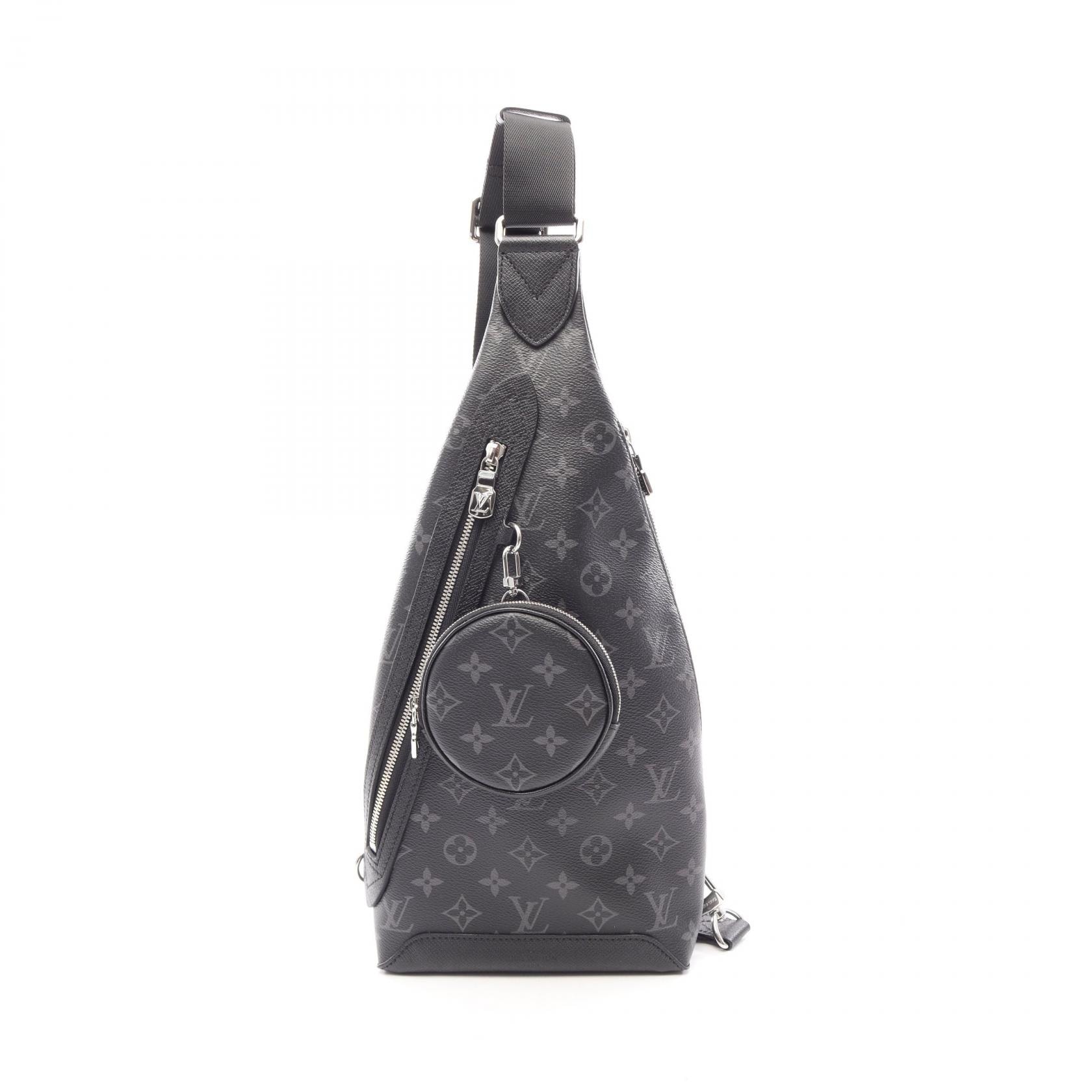 ルイ・ヴィトン LOUIS VUITTON デュオ スリングバッグ タイガラマ ウエストバッグ ボディバッグ バッグ PVCコーティングキャンバス レザー タイガラマ メンズ ブラック系 M30936 【中古】