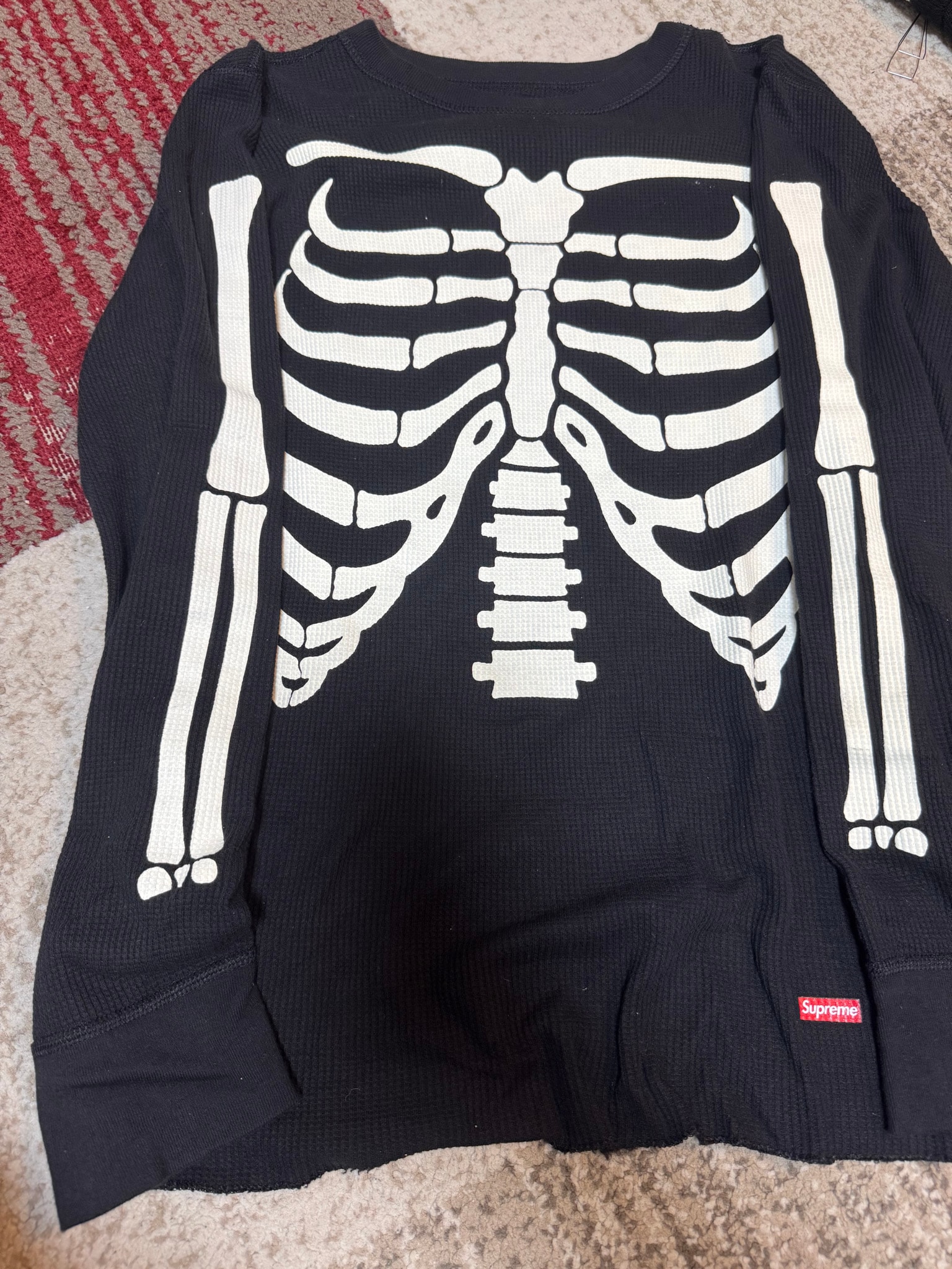 Supreme x Hanes Bones Thermal Crew (1 Pack) "Black"