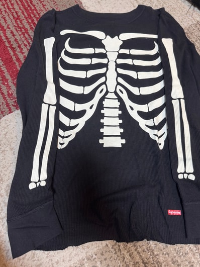 Supreme x Hanes Bones Thermal Crew (1 Pack) "Black"