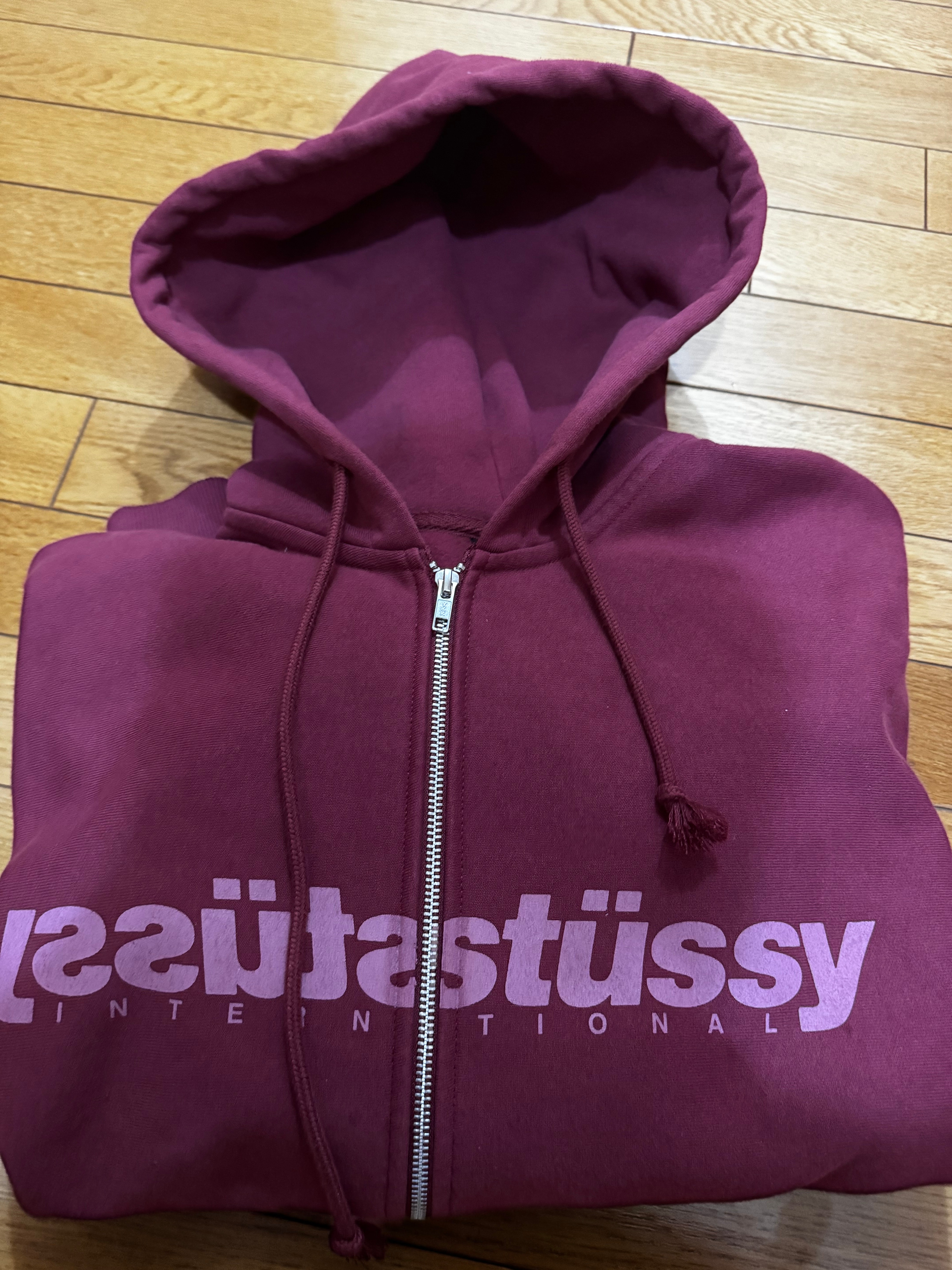 Stussy Mirror Zip Hoodie "Wine"