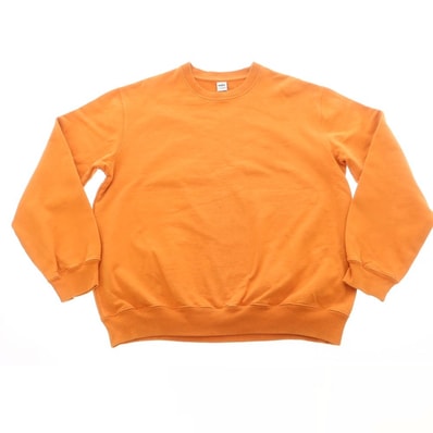 【中古】エヌディーエックス ndx コットン クルーネック スウェット オレンジ【サイズL】【メンズ】