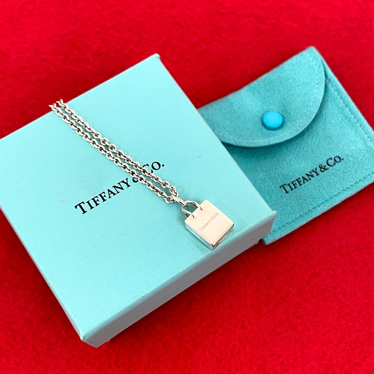 TIFFANY&Co. ティファニー ショッピングバッグ ネックレス シルバー925 ネックレス シルバー
 11138