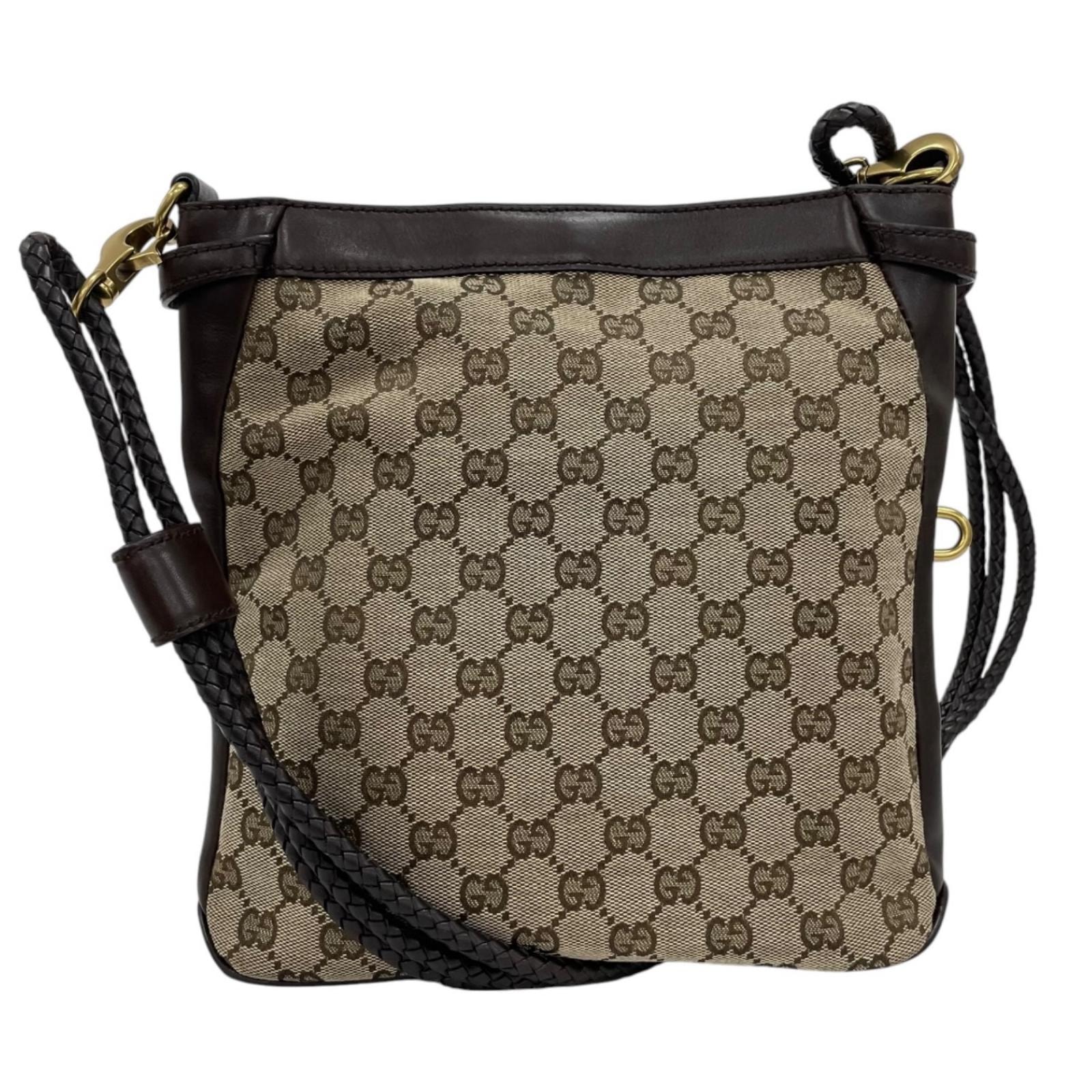 グッチ GGキャンバス ショルダーバッグ GGキャンバス 109106 ベージュ レディース GUCCI  中古