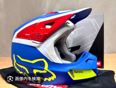 Supreme Fox Racing V2 Helmet Blue L