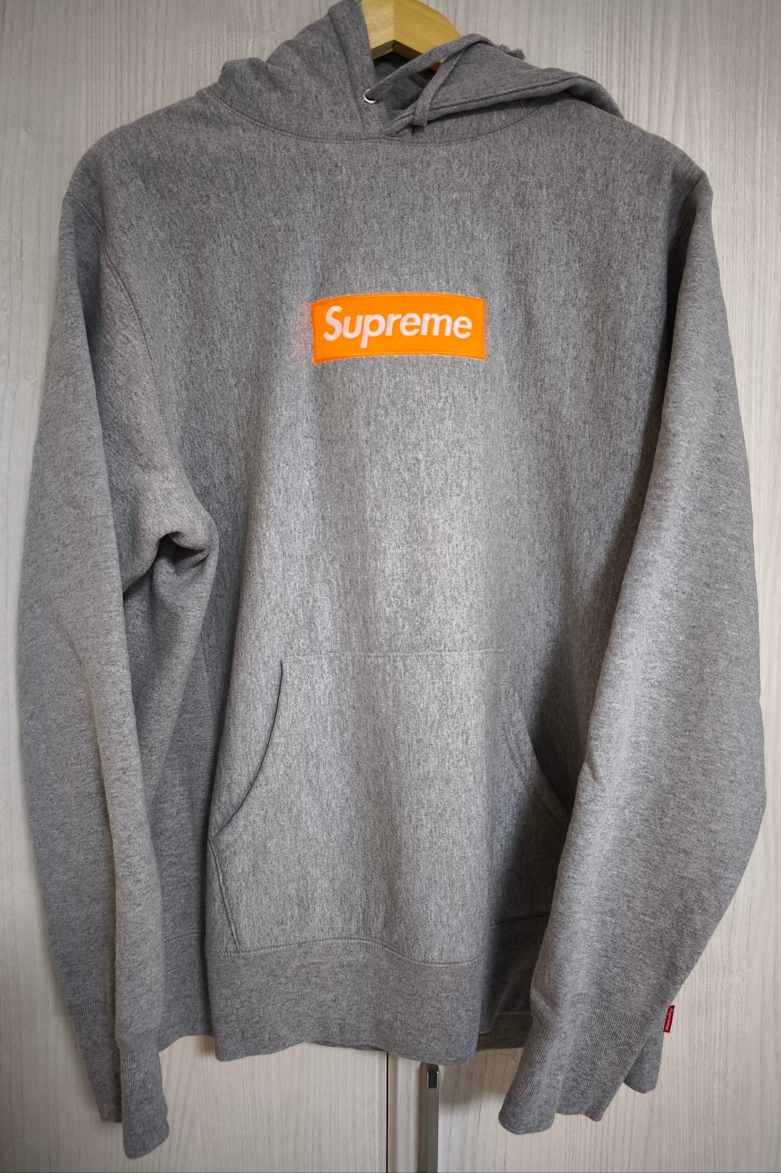 Supreme Box Logo Hooded Sweatshirt "Hether Grey" (17FW)