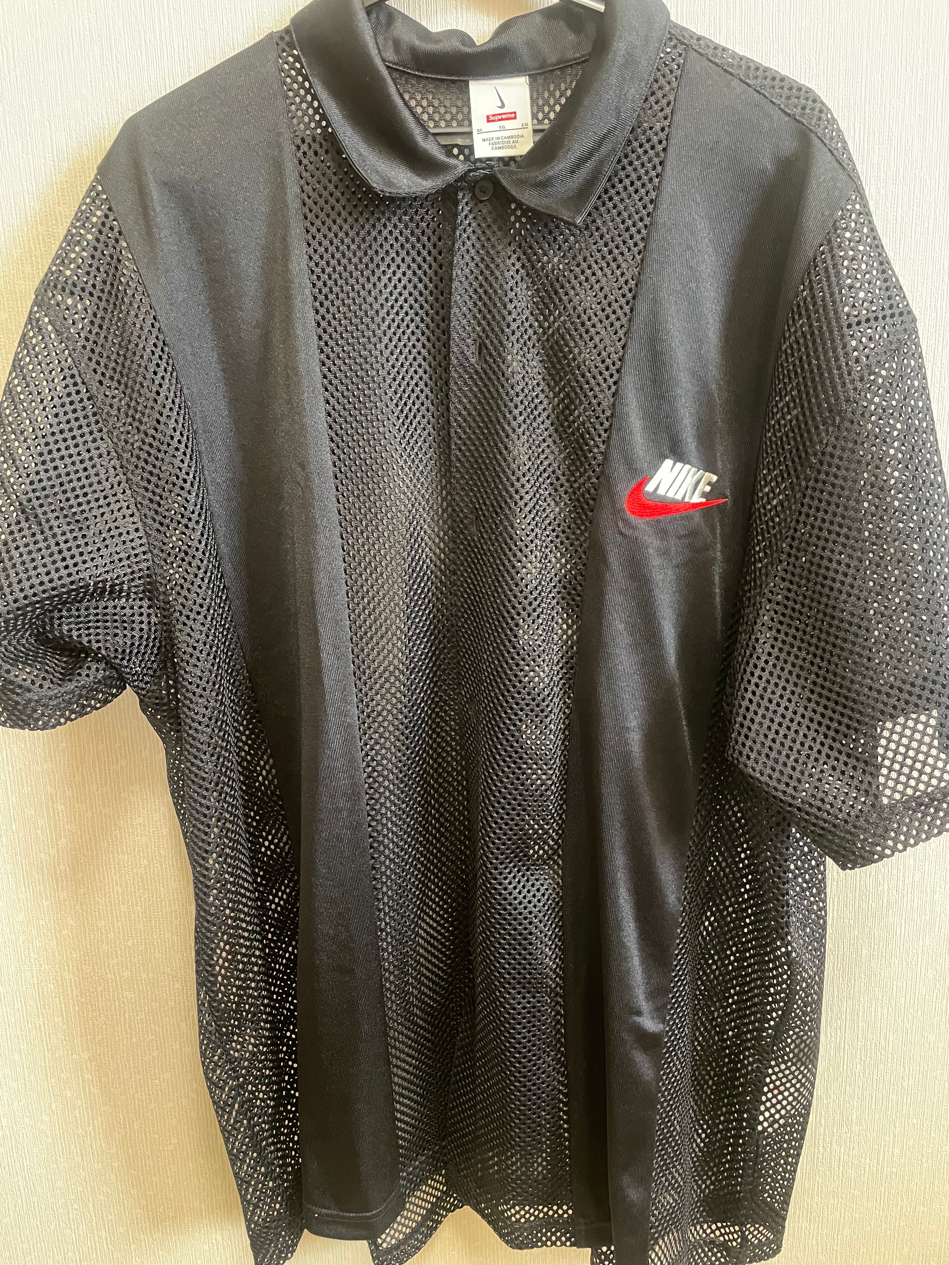 Supreme x Nike Mesh S/S Shirt "Black" FQ0346-010