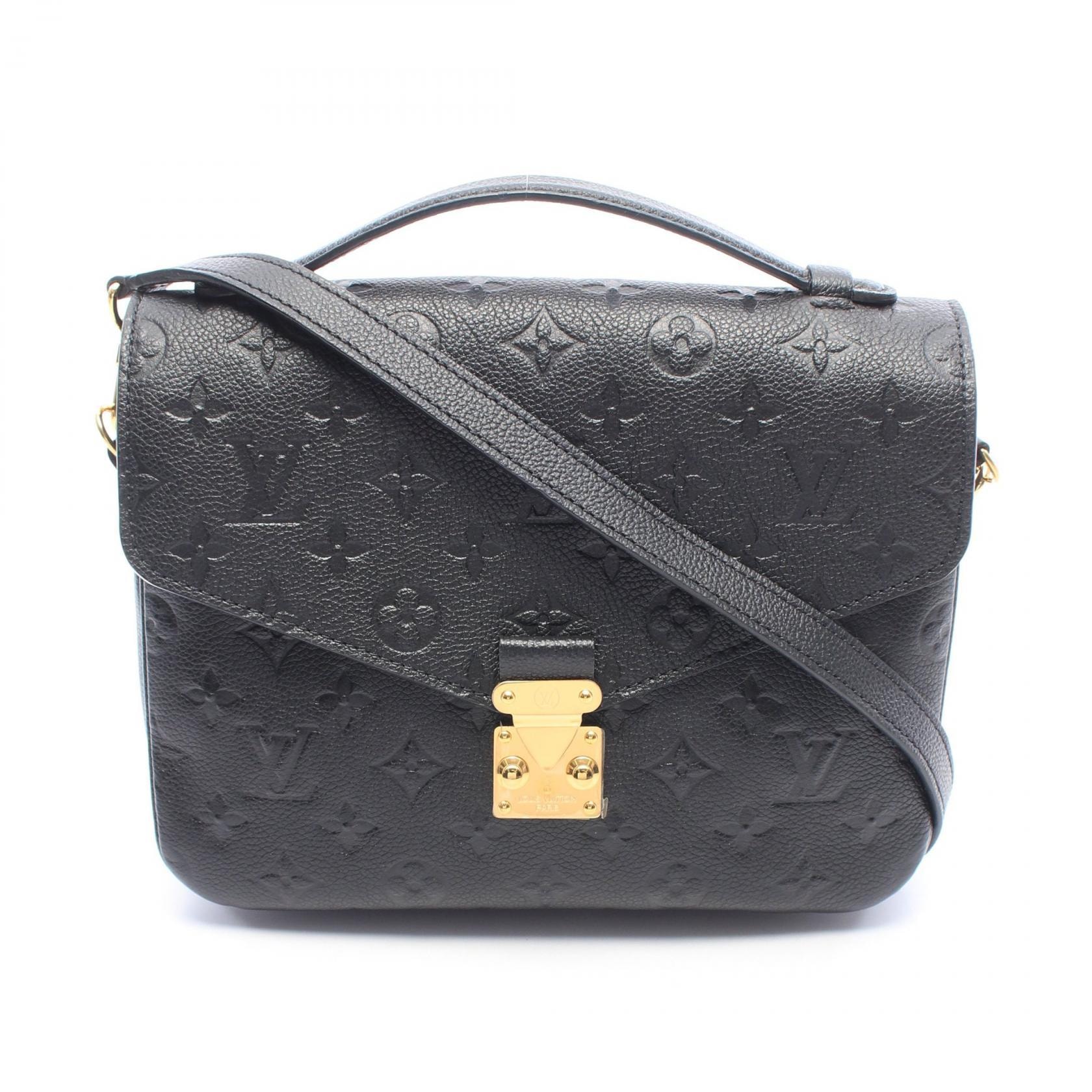 ルイ・ヴィトン LOUIS VUITTON ポシェット メティスMM モノグラムアンプラント ノワール ハンドバッグ バッグ レザー モノグラム・アンプラント ノワール レディース ブラック系 M41487 【中古】