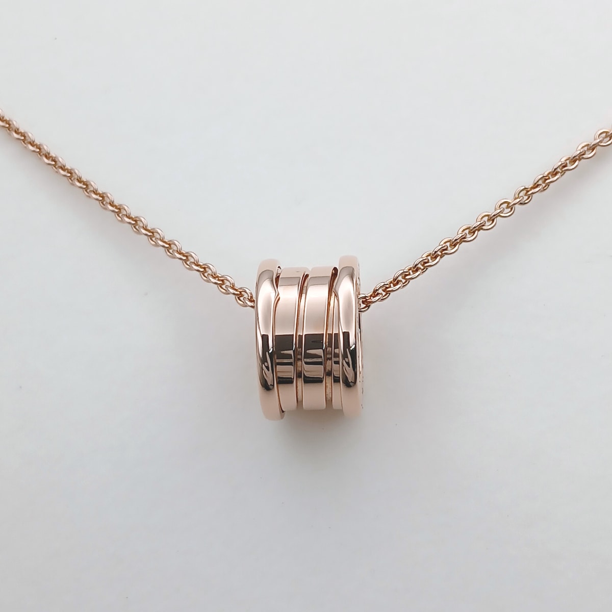 BVLGARI ブルガリ B-ZERO ネックレス 750PG ネックレス CL852407 K18ピンクゴールド ピンクゴールド レディース【中古】