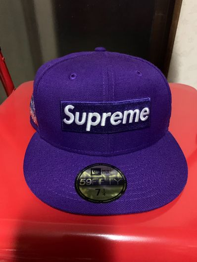 Supreme World Famous Box Logo New Era® "Purple"