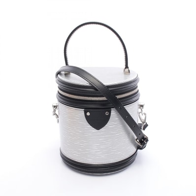 ルイ・ヴィトン LOUIS VUITTON カンヌ エピ ハンドバッグ バッグ レザー シルバー レディース シルバー系 / ブラック系 M55316 【中古】