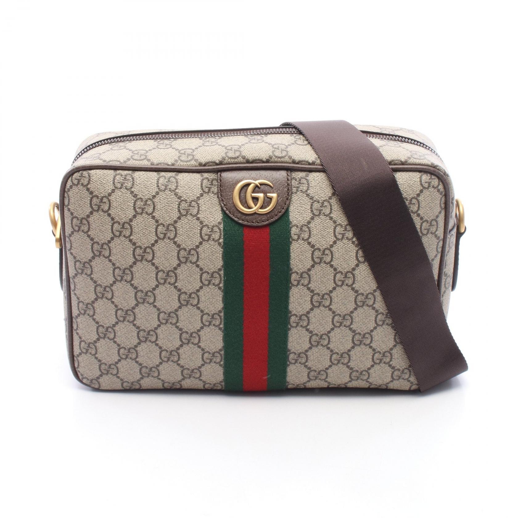 グッチ GUCCI オフィディア ミディアム クロスボディ GGスプリーム ショルダーバッグ バッグ PVCコーティングキャンバス レザー メンズ レディース ベージュ系 / ブラウン系 / マルチカラー 834468FAEOF9745 【新品】