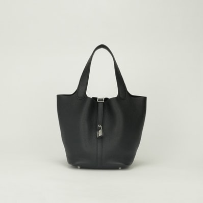 エルメス HERMES ピコタンロックMM ピコタンロック MM ピコタンロック22 バッグ トートバッグ トリヨンクレマンス ノワール Noir ブラック black 黒 シルバー金具 ハンドバッグ