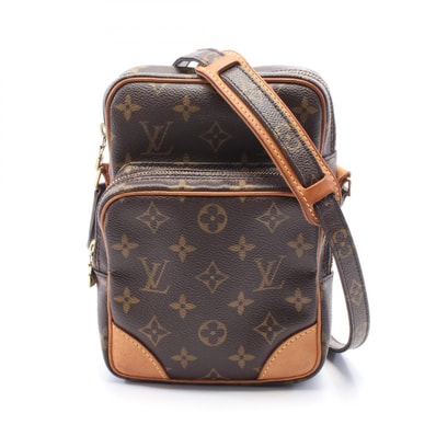 ルイ・ヴィトン LOUIS VUITTON アマゾン ショルダーバッグ バッグ PVCコーティングキャンバス レザー モノグラム レディース ブラウン系 M45236 【中古】