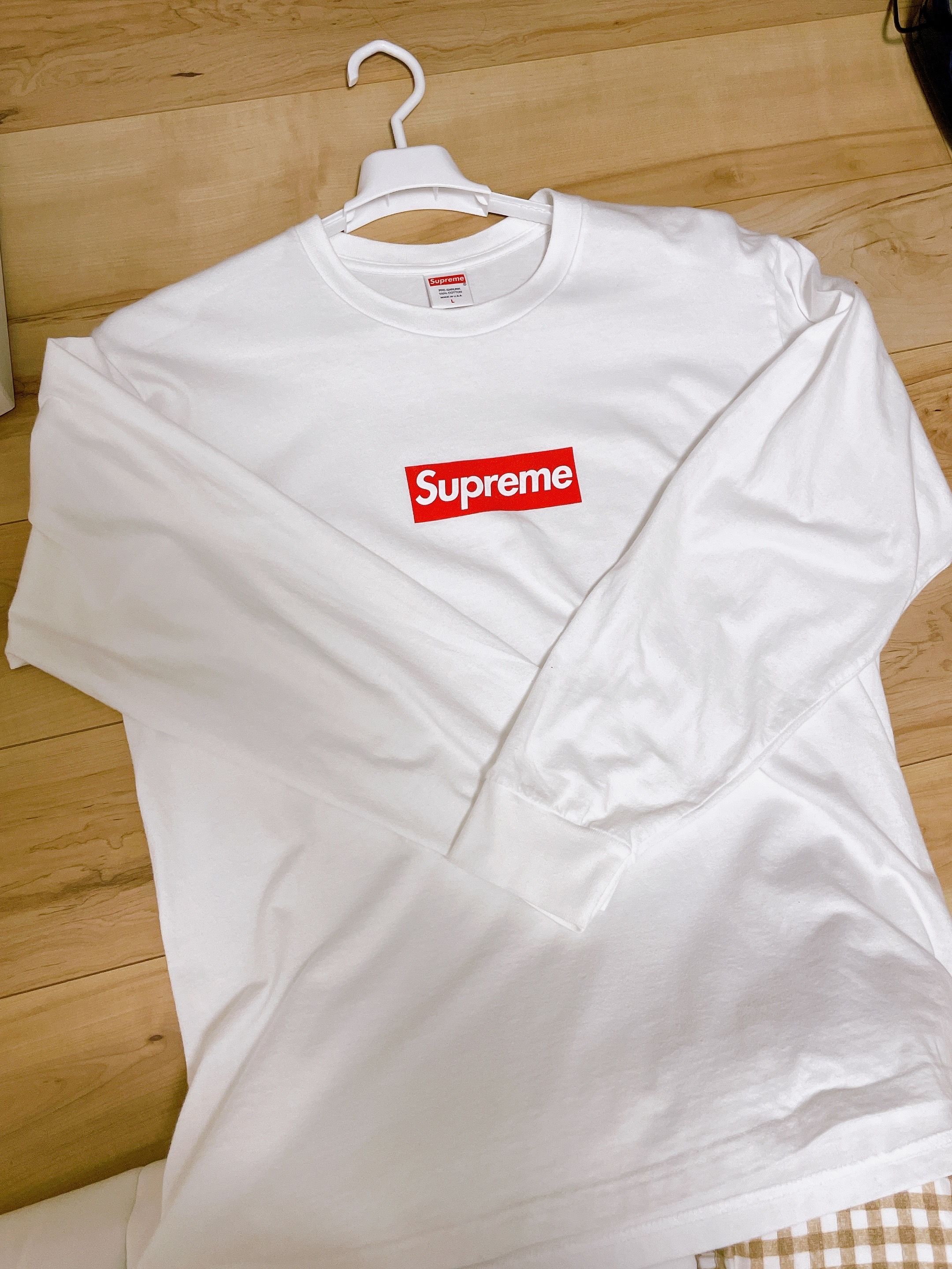 Supreme Box Logo L/S Tee "White"