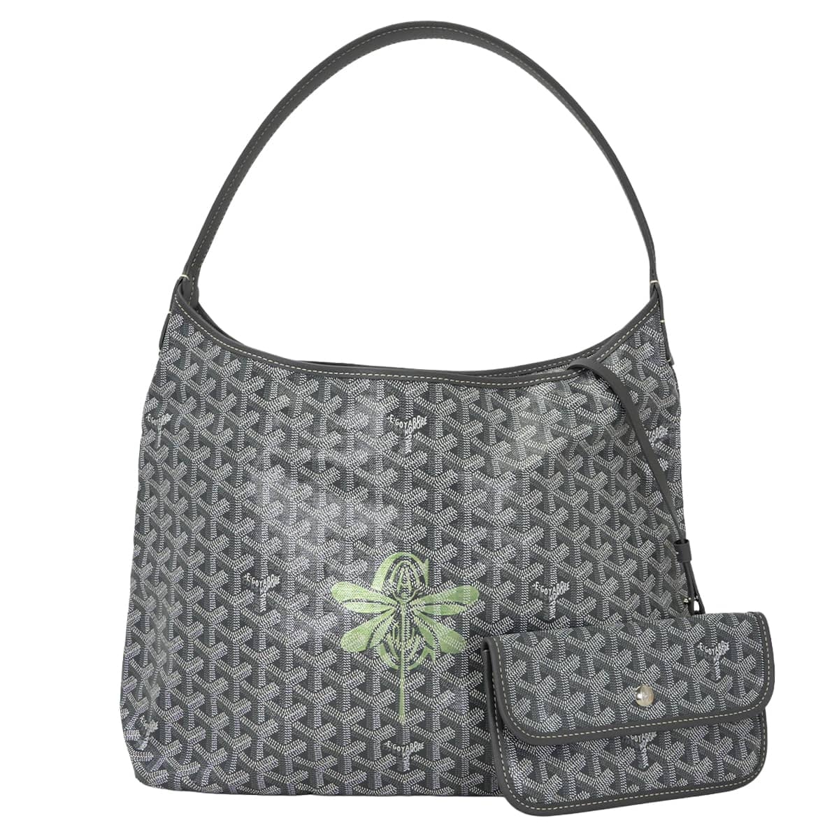 【渋谷並木橋店】GOYARD ゴヤール ショルダーバッグ ホーボー ボエム PM イリデッセント リベリュル (トンボ) グレー ゴヤールディンキャンバス/シュヴォロッシュカーフ 新品