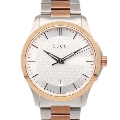 グッチ 腕時計 時計 ステンレススチール 126.4 クオーツ メンズ 1年保証 GUCCI 中古