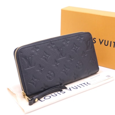 極美品 LOUIS VUITTON ルイ・ヴィトン モノグラム アンプラント ジッピー ウォレット ノワール M61864 長財布 ブラック カーフレザー レディース