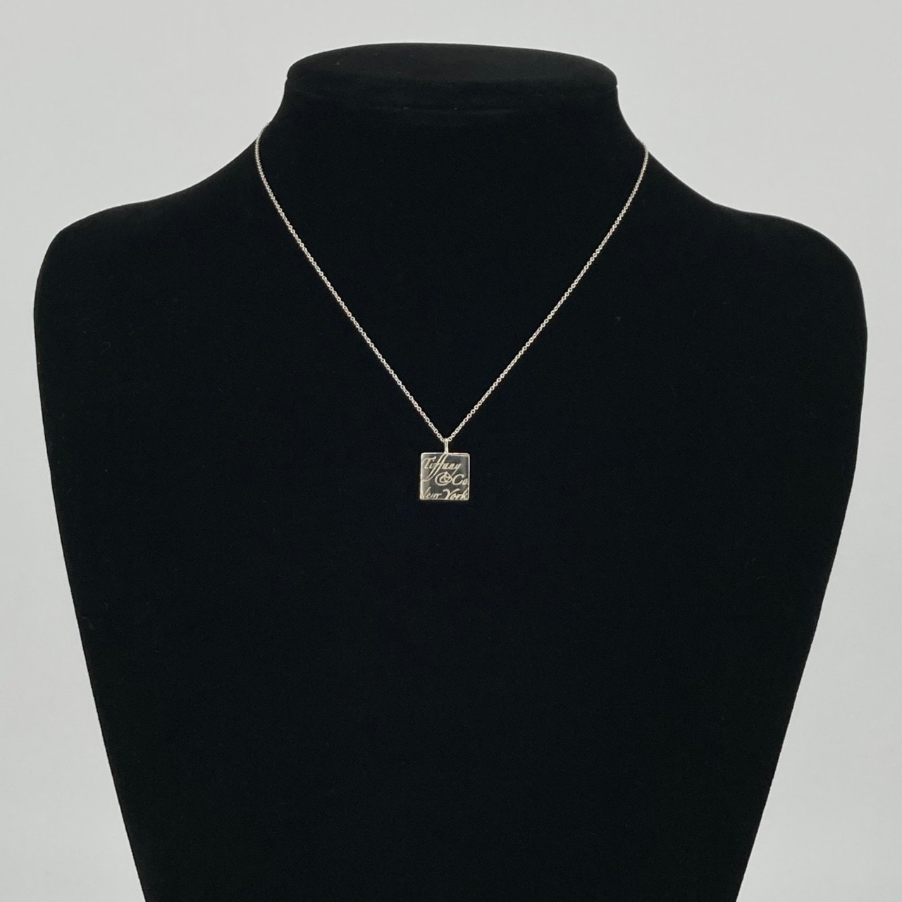 TIFFANY&Co.(ティファニー) ノーツスクエア Ag925 ネックレス 4.23g シルバー