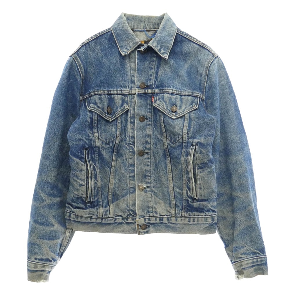 Levi's リーバイス 70401-0818 VINTAGE ヴィンテージ 80s USA製 米国製 フェイエットビル工場 ボタン裏刻印527 ネルライナー デニムジャケット 38 インディゴブルー系 38【中古】