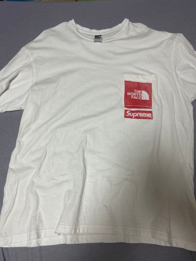 Supreme x The North Face Printed Pocket Tee "White"