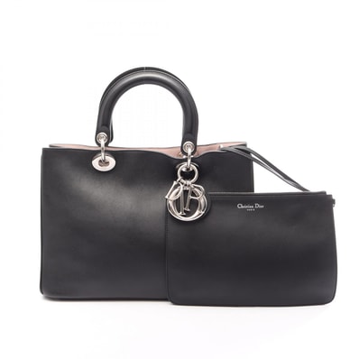 ディオール Dior ディオリッシモ ハンドバッグ バッグ レザー レディース ブラック系 【中古】