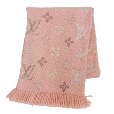 Louis Vuitton Logomania Rainbow Scarf "Crystal Pink"