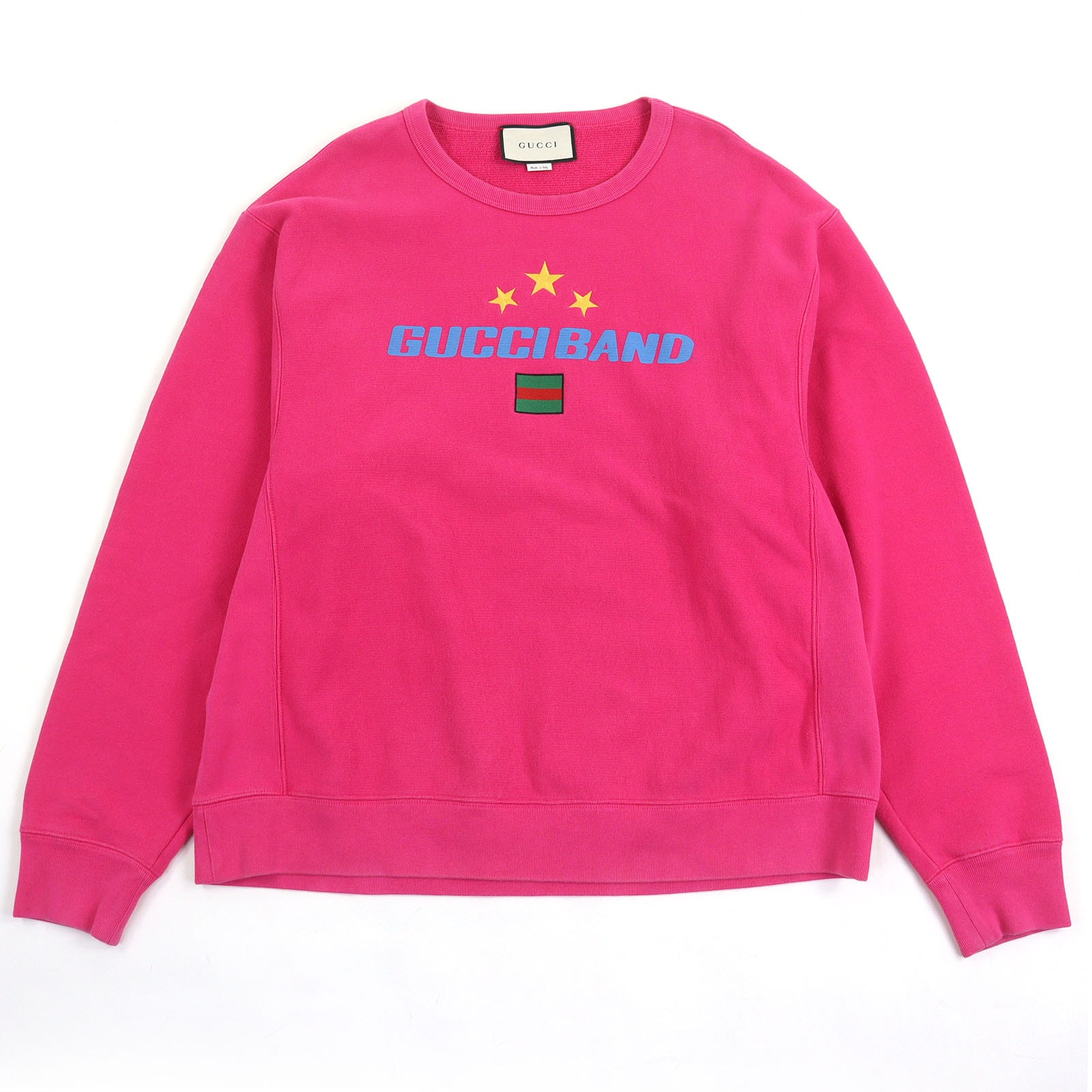 良品 グッチ スウェット ピンク メンズ L 563972