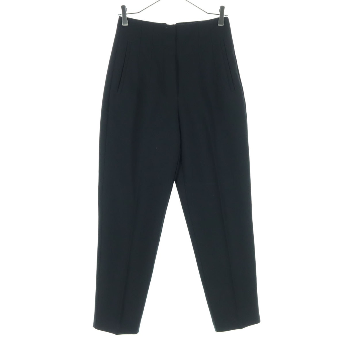 美品 ZARA ザラ テーパードパンツ S ブラック