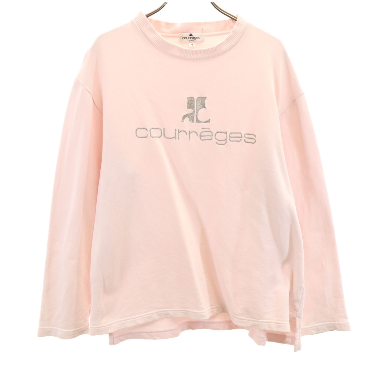 courreges クレージュ 長袖 スウェット トレーナー M ピンク