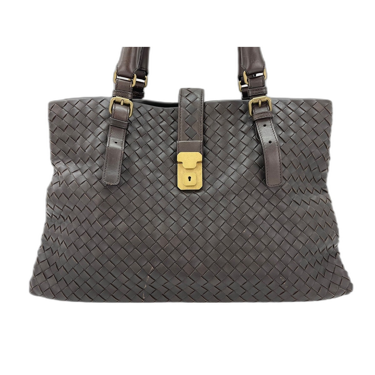 ボッテガヴェネタ BOTTEGAVENETA ローマ トートバッグ レザー【中古】