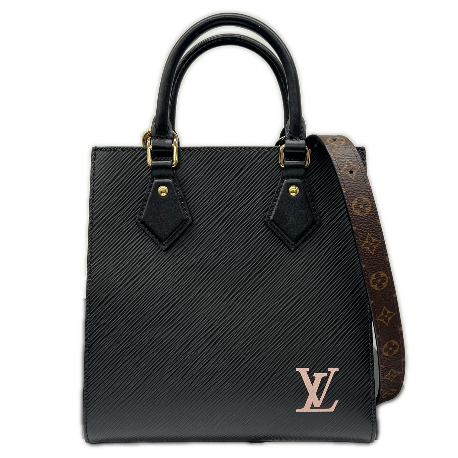 LOUIS VUITTON 極美品 ルイヴィトン サックプラBB エピ M20958 2way ハンドバッグ ショルダーバッグ レザー RFID確認済 ブラック ピンク ミニ トートバッグ LV ヴィトン Aランク 中古 鑑定済 ヴィトンバッグ