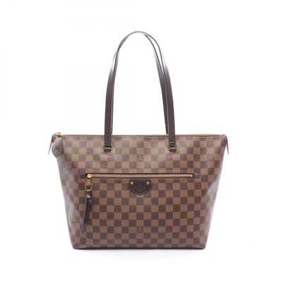 ルイ・ヴィトン LOUIS VUITTON イエナMM ダミエエベヌ トートバッグ バッグ PVCコーティングキャンバス レザー ダミエ エベヌ レディース ブラウン系 N41013 【中古】