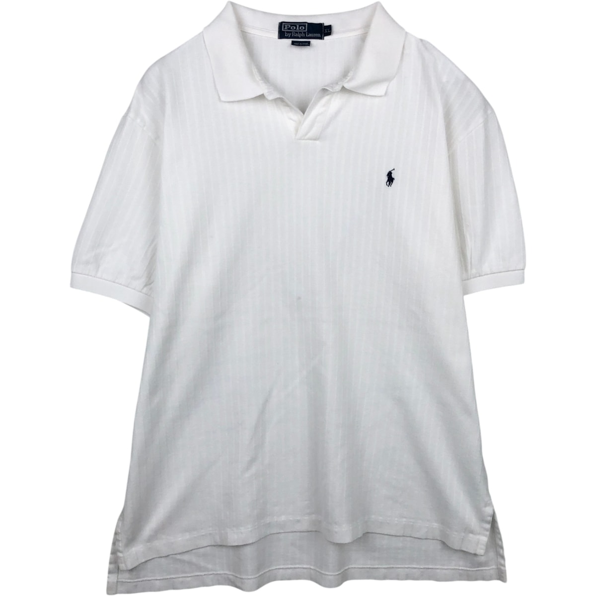 古着 ラルフローレン Ralph Lauren POLO by Ralph Lauren スキッパー 半袖 ストライプ ポロシャツ メンズXL相当/eaa635198
