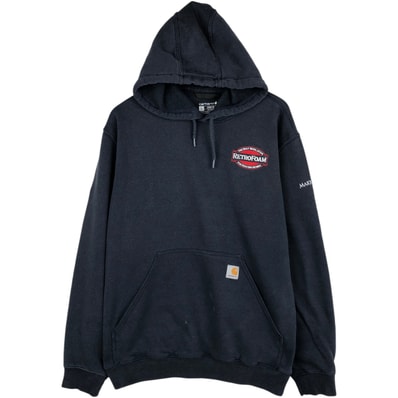 古着 カーハート Carhartt Loose Fit RETROFOAM アドバタイジング スウェットプルオーバーパーカー メンズL相当/eaa635481