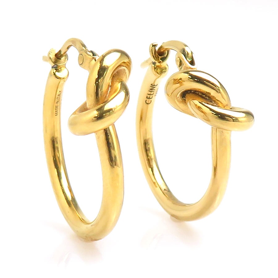 セリーヌ CELINE ピアス メタル ゴールド レディース【中古】 56787k