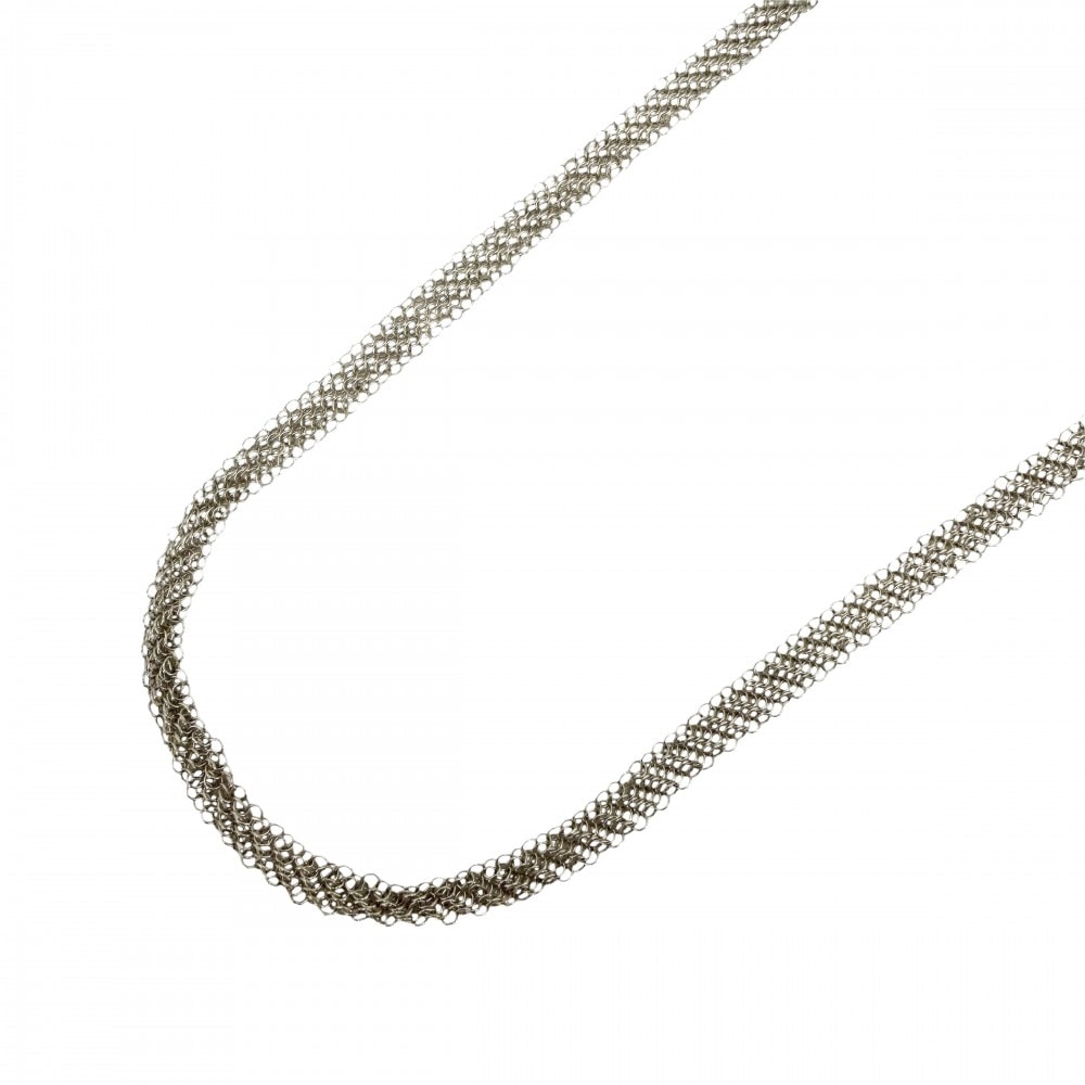 TIFFANY&Co. ティファニー ネックレス メッシュ エルサペレッティ ジュエリー アクセサリー シルバー925    レディース 約7.5g【中古品】