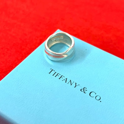 TIFFANY&Co. ティファニー ワイド リーフ リング シルバー925 リング・指輪 9.5号 シルバー
31911