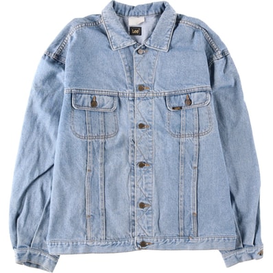 古着 リー Lee RIDERS ライダース デニムジャケット Gジャン メンズXL相当/eaa634666