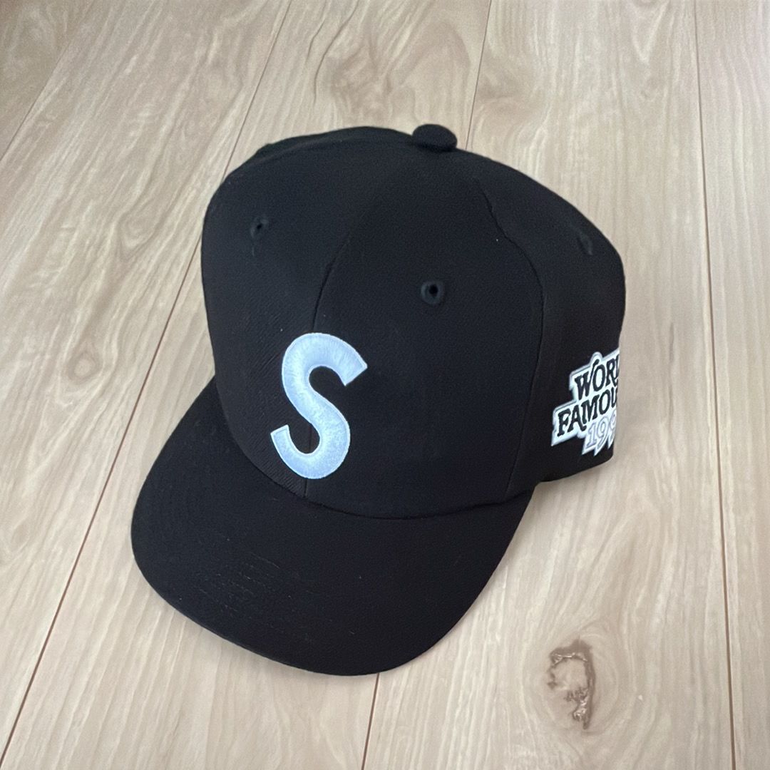 Supreme World Famous S Logo 6-Panel "Black"