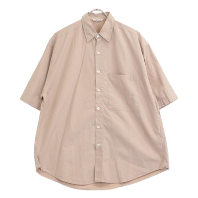 オーラリー A23SS03TN フィンクスコットン ツイル ハーフスリーブビッグシャツ 4