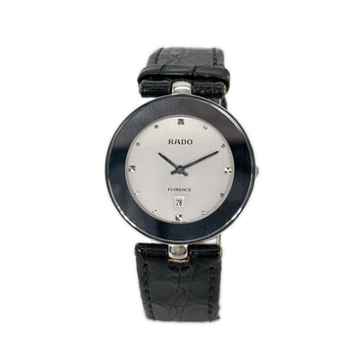 正常可動 RADO ラドー 160.3679.4 腕時計 ブラック フローレンス FLORENCE ファッション小物 時計 サファイアクリスタルガラス エッジレスデザイン ベゼルレス構造 メンズ