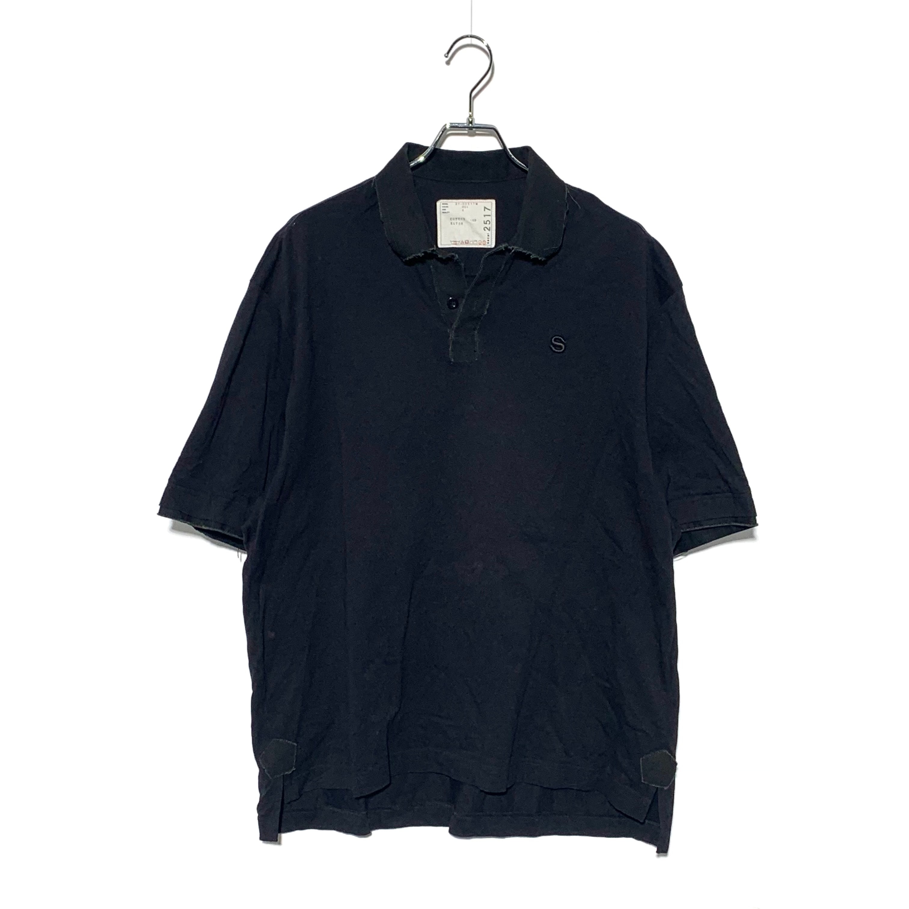 Cotton Jersey Polo Shirt  Black