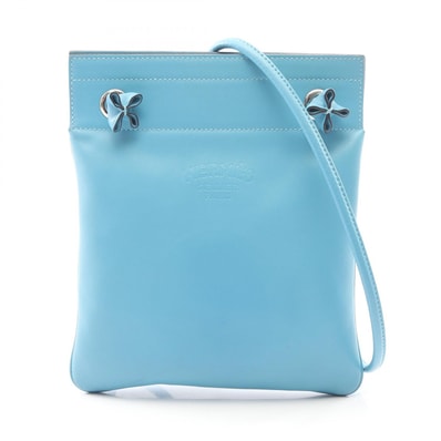 エルメス HERMES アリーヌ ミニ ショルダーバッグ バッグ レザー ヴォースイフト ヴォースイフト D刻印(2019年製造) レディース ブルー系 ブルーデュノール 【中古】