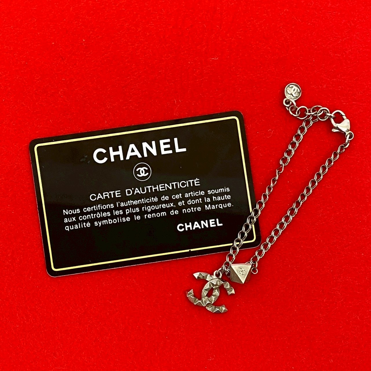 CHANEL シャネル ココマーク メタル ブレスレット シルバー
 60393