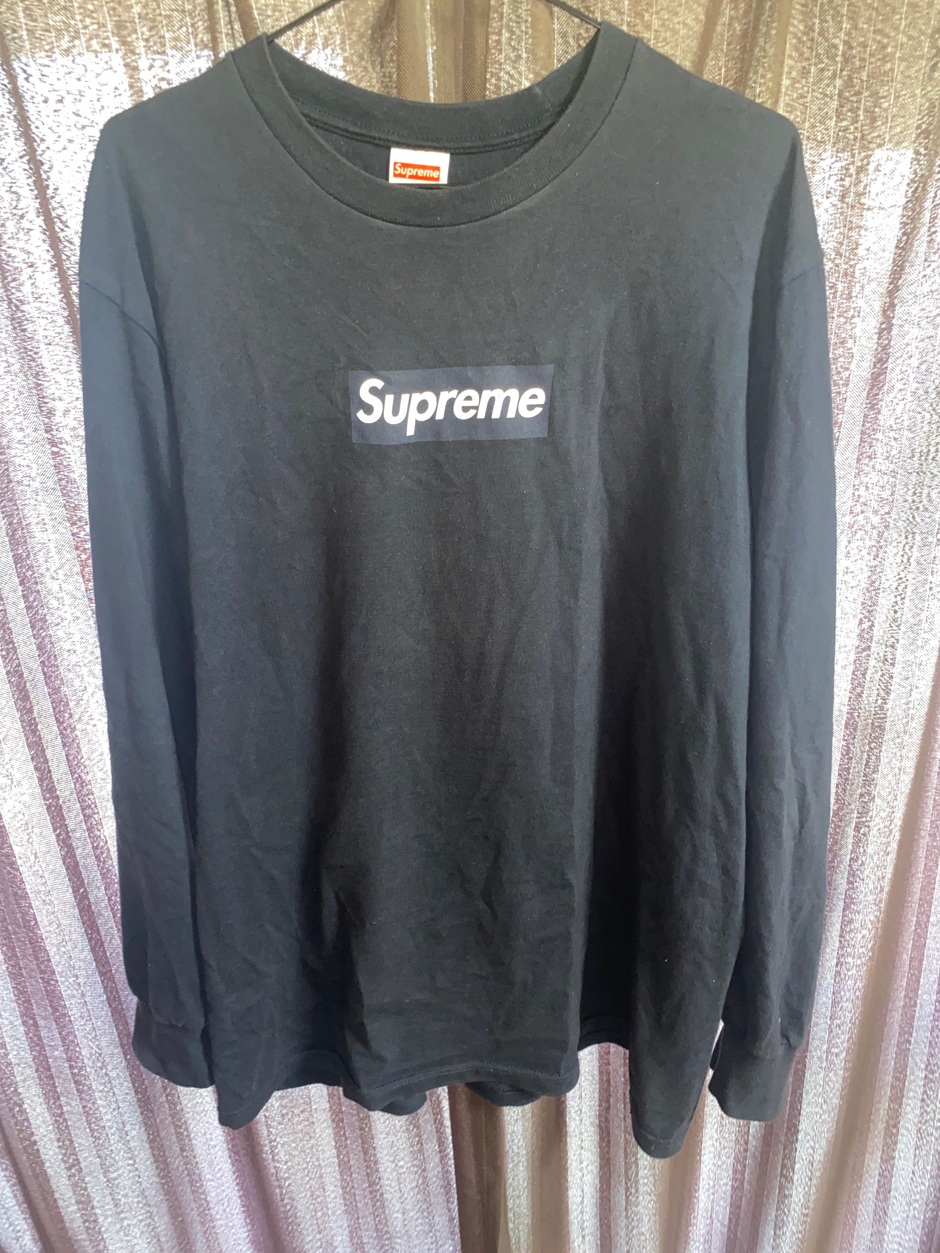 Supreme Box Logo L/S Tee "Navy"