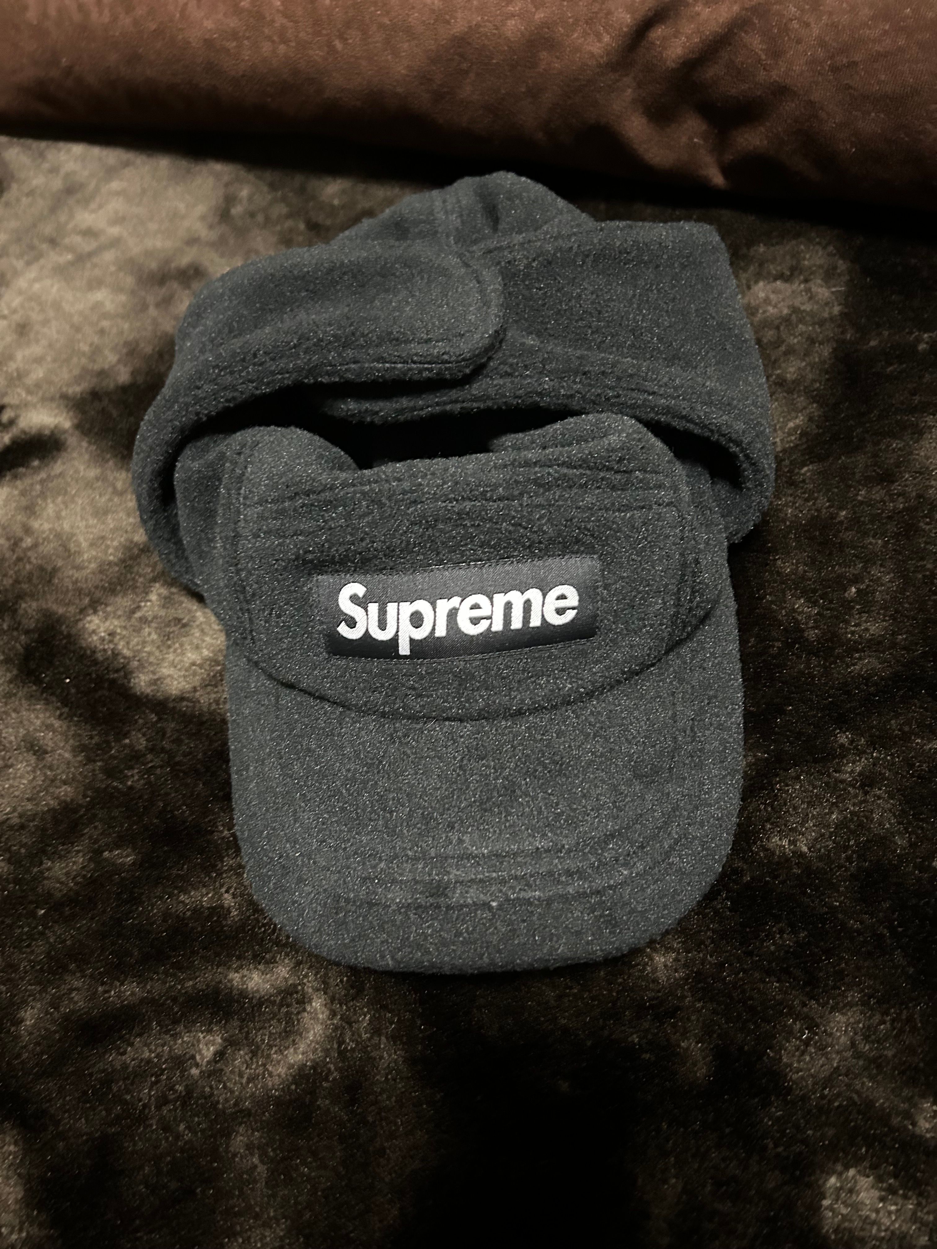 Supreme Polartec Earflap Camp Cap "Black"