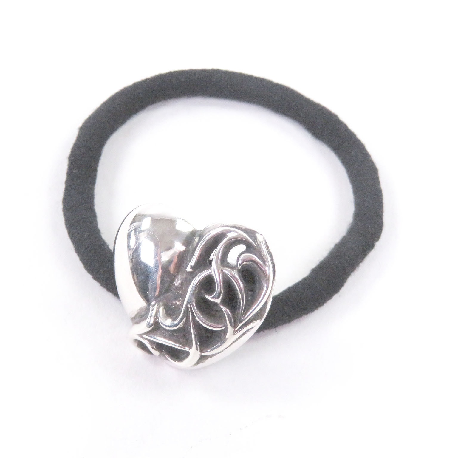 Chrome Hearts Hair Band # 2 Heart Bracelet "Black"