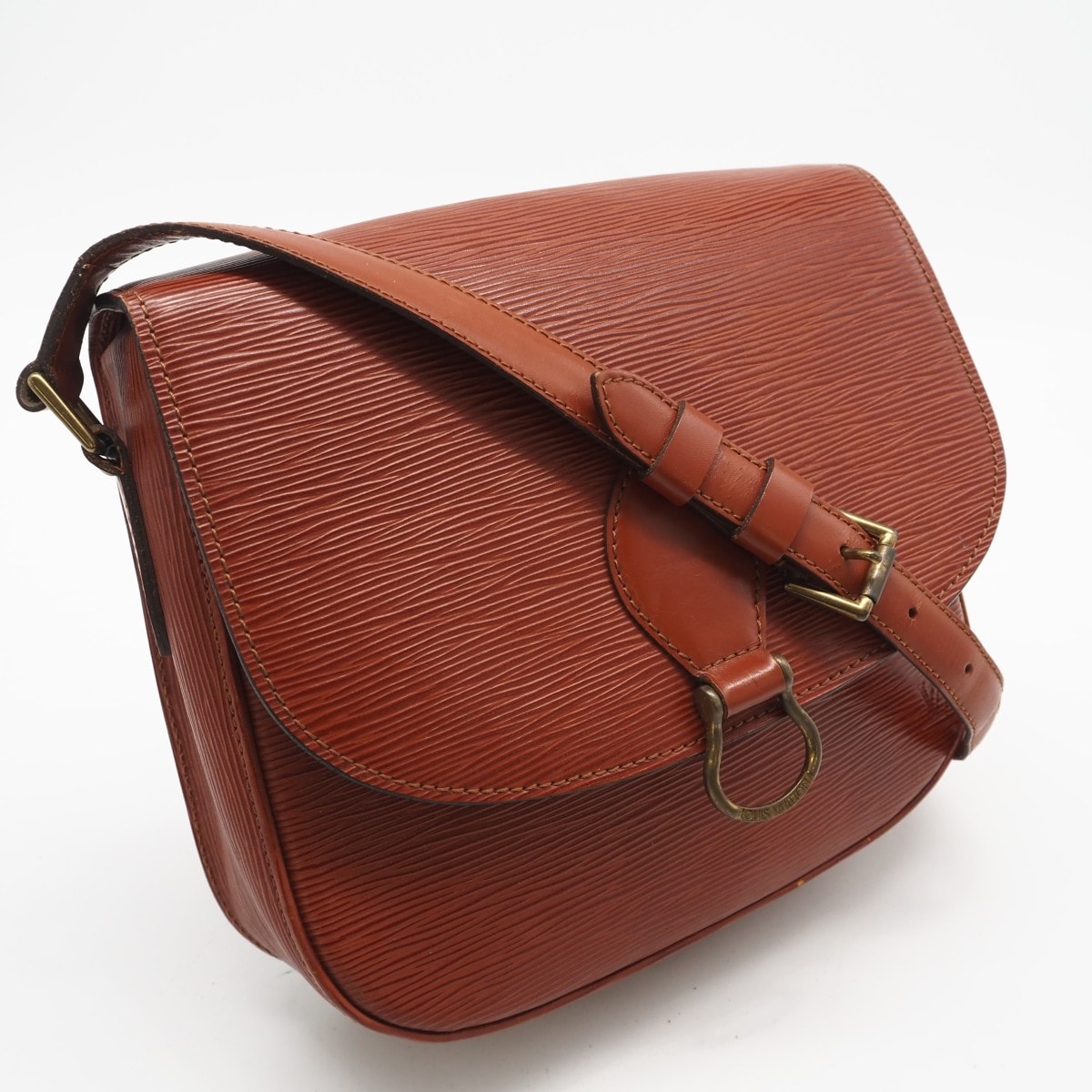 LOUIS VUITTON ルイ・ヴィトン エピ サンクルー ケニアブラウン M52193 ショルダーバッグ ブラウン グレインレザー レディース