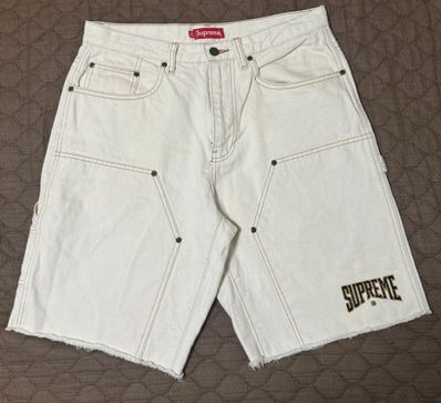 Supreme Cutoff Double Knee Denim Painter Short "Natural"